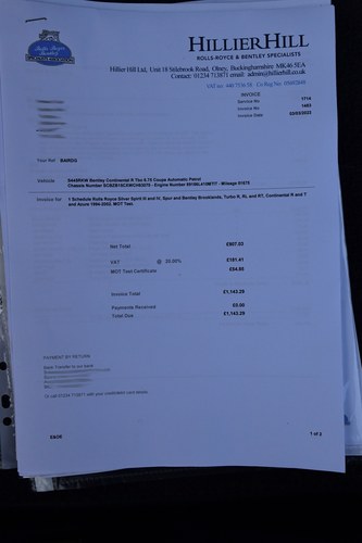 1998 Bentley Continental R Chatsworth Edition In vendita (immagine 60 di 93)