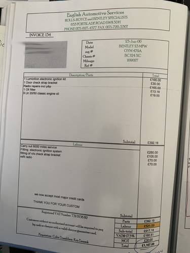 1964 Bentley Continental S3 6.2 Auto For Sale (picture 155 of 191)