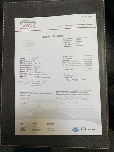 1964 Bentley Continental S3 6.2 Auto For Sale (picture 122 of 191)