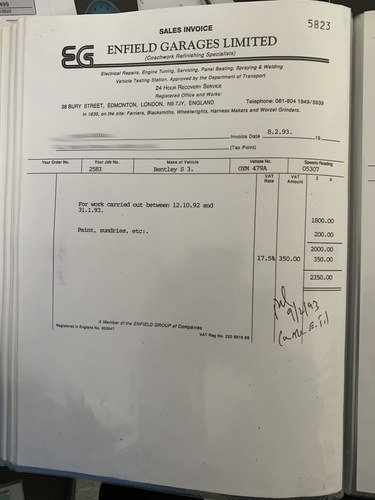 1964 Bentley Continental S3 6.2 Auto For Sale (picture 186 of 191)