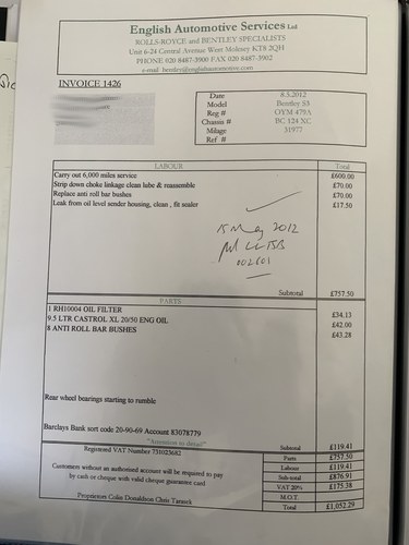 1964 Bentley Continental S3 6.2 Auto For Sale (picture 125 of 191)