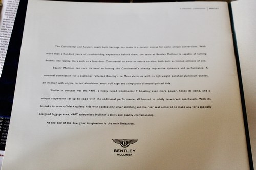 1998 Bentley Continental T In vendita (immagine 185 di 194)