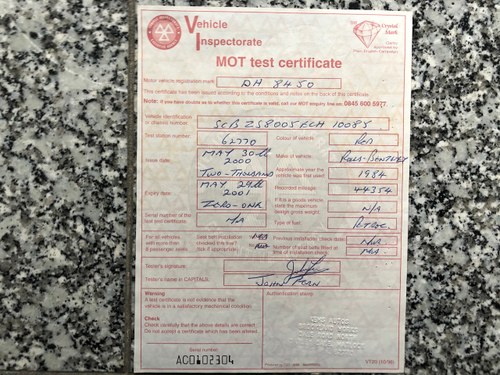 1984 Bentley Eight For Sale (picture 154 of 213)