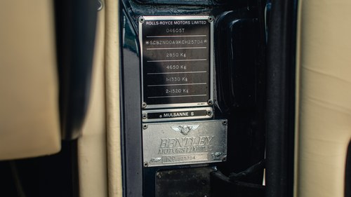 1989 Bentley Mulsanne S LWB In vendita (immagine 63 di 144)