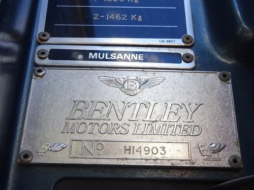 1986 Bentley Mulsanne Te koop (foto 27 van 188)