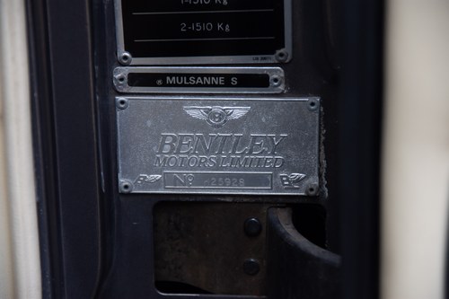 1989 Bentley Mulsanne S 6.8 In vendita (immagine 47 di 181)