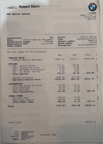 1996 BMW 318i SE E36 In vendita (immagine 137 di 140)