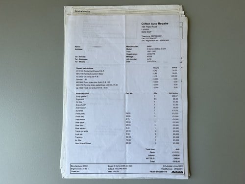 1991 BMW 320i (E36) Saloon zum Verkauf (Bild 144 von 147)