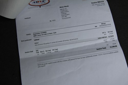 1998 BMW 528i SE (E39) For Sale (picture 100 of 102)