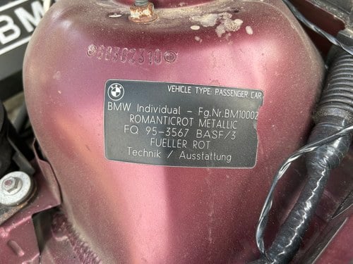 1998 BMW 535i Manual Individual (E39) In vendita (immagine 234 di 238)