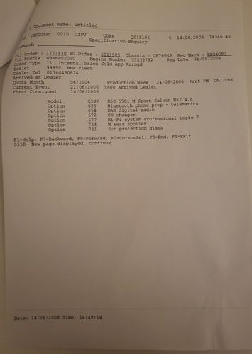 2006 BMW 550i M Sport (E60) In vendita (immagine 137 di 139)