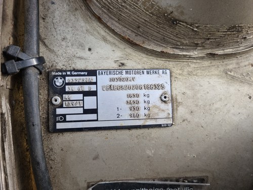 1985 BMW 635 CSI In vendita (immagine 106 di 145)