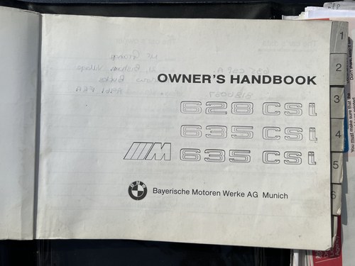1988 BMW 635CSI Highline (E24) For Sale (picture 141 of 155)