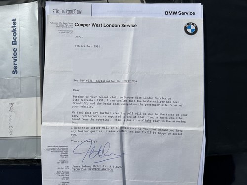 1988 BMW 635CSI Highline (E24) For Sale (picture 152 of 155)