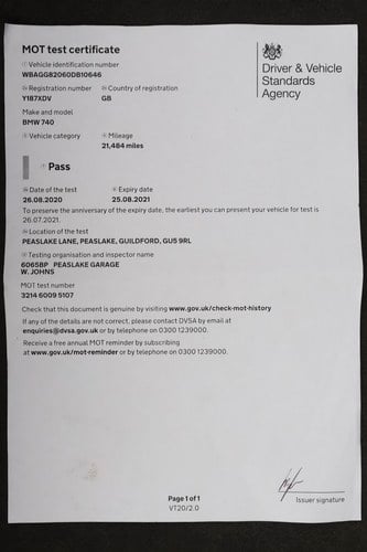 2001 BMW 740i (E38) In vendita (immagine 161 di 198)