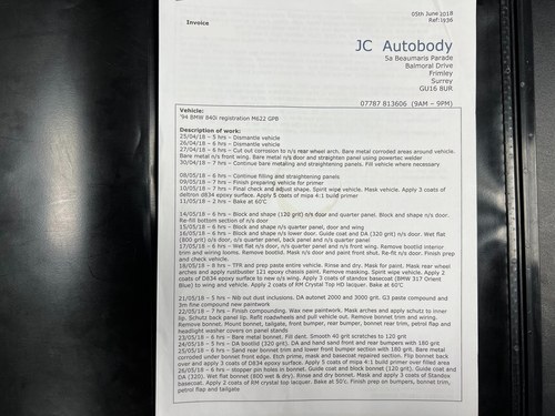 NO RESERVE - 1994 BMW 840CI (E31) In vendita (immagine 181 di 185)