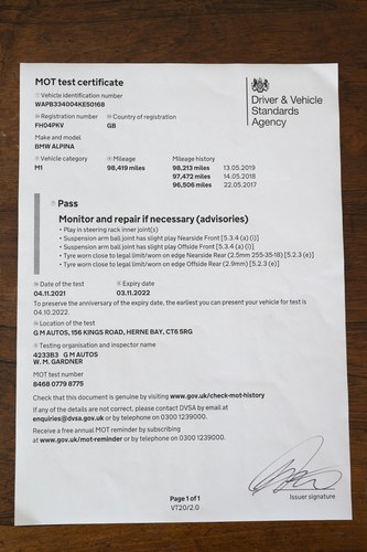 2004 BMW Alpina B3S Cabriolet In vendita (immagine 145 di 157)