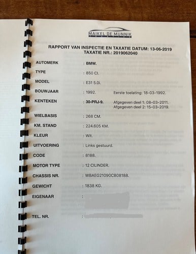 1992 BMW 850Ci (E31) zum Verkauf (Bild 81 von 85)