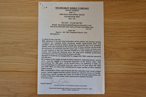 1960 BMW Isetta 300 Moto Coupe Deluxe For Sale (picture 158 of 159)