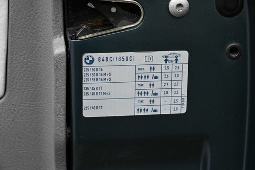 1997 BMW 840CI E31 à vendre (picture 32 of 225)