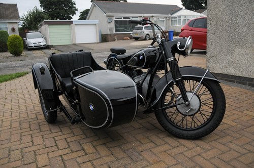 1953 BMW R68 with Royal Seitenwagen Sidecar En venta (imagen 5 de 98)