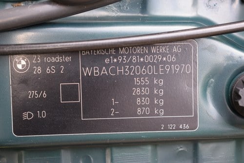 1999 BMW Z3 2.8i Roadster For Sale (picture 108 of 151)