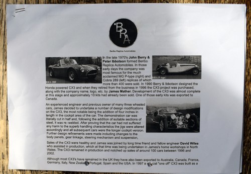 2010 BRA CV4 Roadster In vendita (immagine 165 di 170)