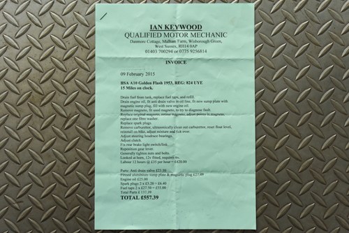 1953 BSA Golden Flash 650cc In vendita (immagine 83 di 86)