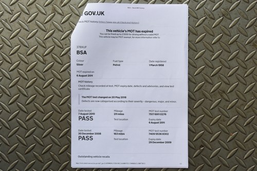 1958 BSA Gold Star 350 à vendre (picture 70 of 77)