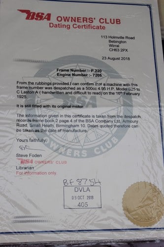 1925 BSA S25 In vendita (immagine 67 di 68)