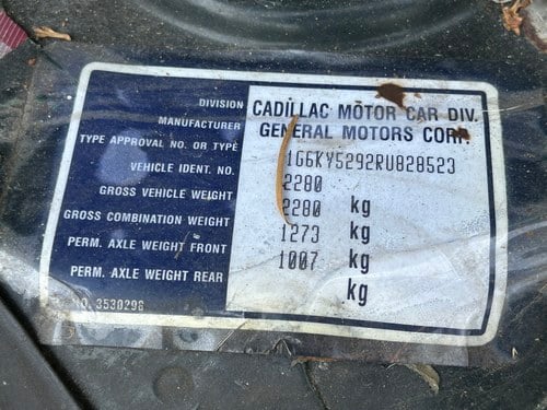 1994 Cadillac Seville STS LHD à vendre (picture 252 of 301)