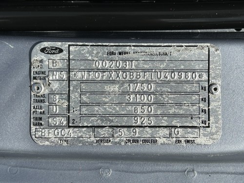 1991 Ford Sierra Sapphire Cosworth RS In vendita (immagine 323 di 332)