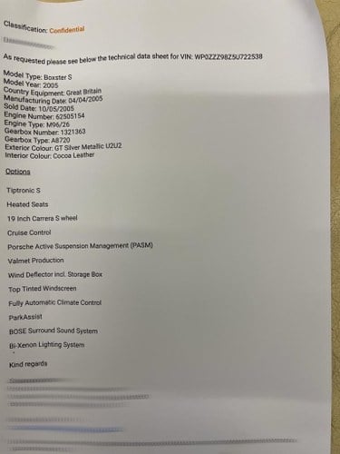 2005 Porsche Boxster S Tiptronic (987.1) Te koop (foto 121 van 125)