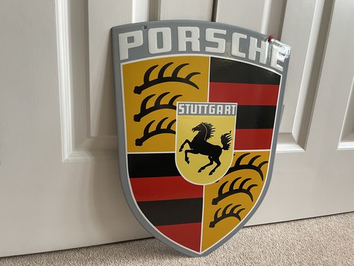 Porsche Enamel Crest Sign For Sale (picture 4 of 14)