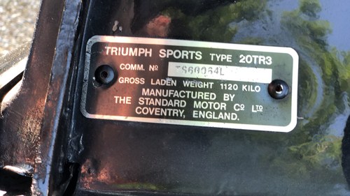 1960 Triumph TR3A In vendita (immagine 28 di 78)