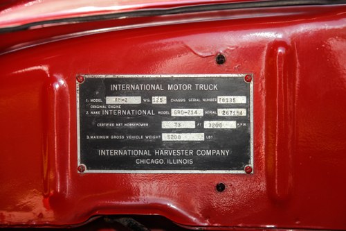 1949 International Harvester KB2 Pick-Up (LHD Import) Te koop (foto 80 van 101)