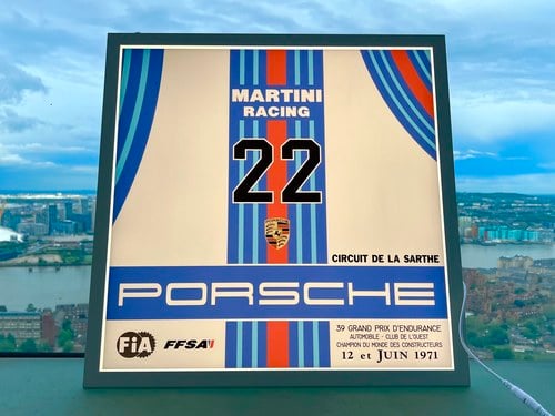 NO RESERVE - Martini Racing Porsche Sign zum Verkauf (Bild 17 von 29)