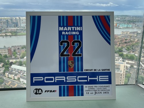 NO RESERVE - Martini Racing Porsche Sign zum Verkauf (Bild 27 von 29)