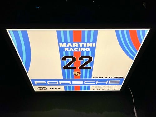 NO RESERVE - Martini Racing Porsche Sign zum Verkauf (Bild 11 von 29)