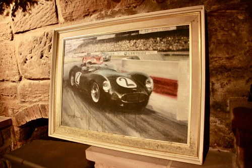 1959 Michael Turner Stirling Moss Oil Painting zum Verkauf (Bild 6 von 11)