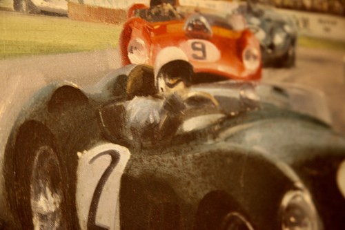 1959 Michael Turner Stirling Moss Oil Painting zum Verkauf (Bild 10 von 11)