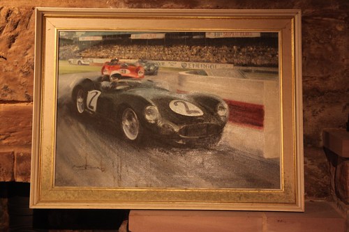 1959 Michael Turner Stirling Moss Oil Painting zum Verkauf (Bild 4 von 11)