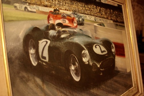 1959 Michael Turner Stirling Moss Oil Painting zum Verkauf (Bild 11 von 11)