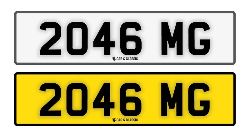 Private Number Plate - 2046 MG For Sale (picture 1 of 2)