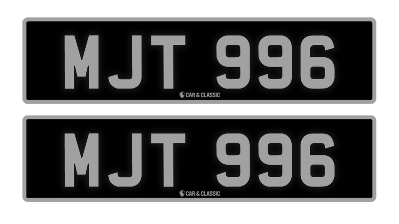 Private Registration - MJT 996 In vendita (immagine 1 di 2)