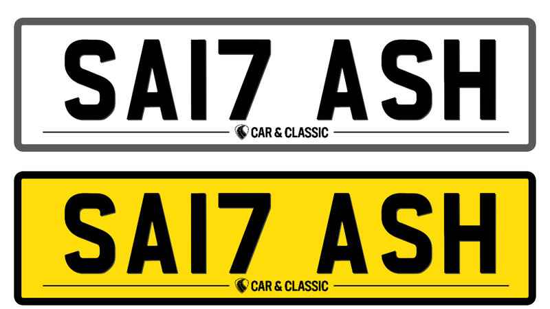 Private Registration - SA17 ASH For Sale (picture 1 of 2)