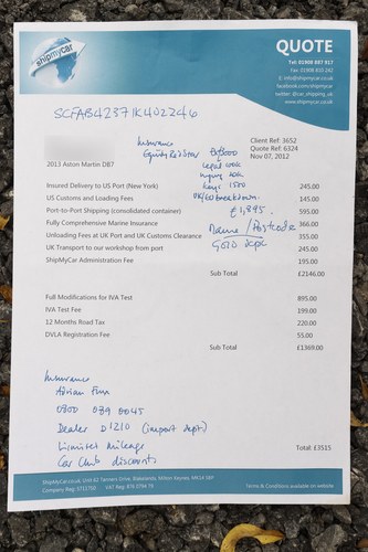 2001 Aston Martin DB7 V12 Vantage LHD For Sale (picture 228 of 242)