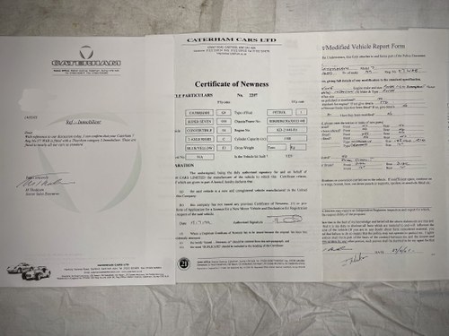 1999 Caterham 7 In vendita (immagine 164 di 165)