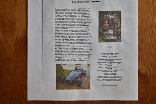 2006 Caterham Super 7 In vendita (immagine 132 di 134)