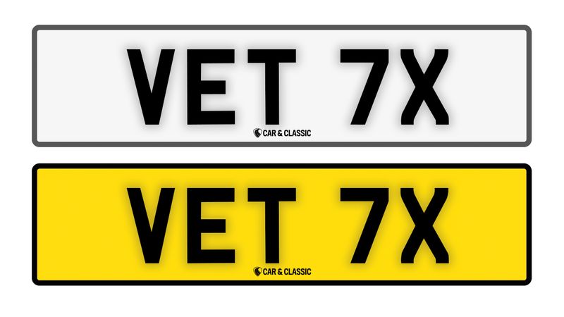 Private Reg Plate - VET 7X In vendita (immagine 1 di 2)